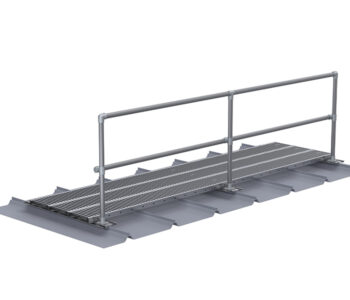 36" Wide Metalwalk - 1-Sided Handrail SSR